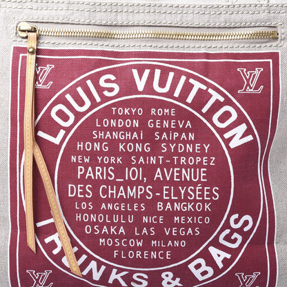 Louis Vuitton Toile Globe Shopper Cabas GM Red 8 of 8