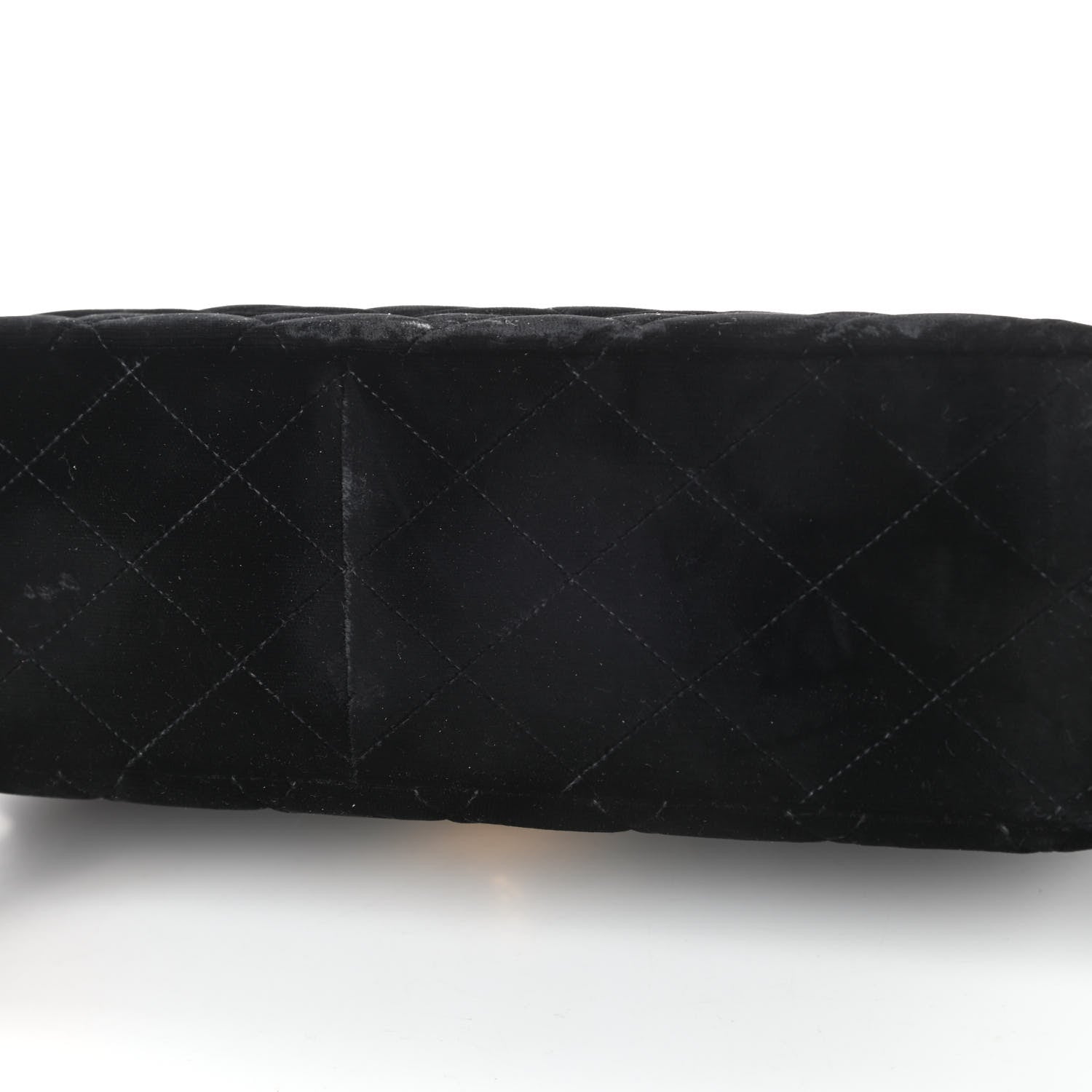 Chanel Velvet Quilted Jumbo Single Flap Black 19 of 20