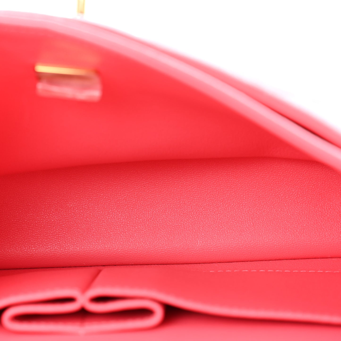 Shiny Caviar Quilted Small Double Pink