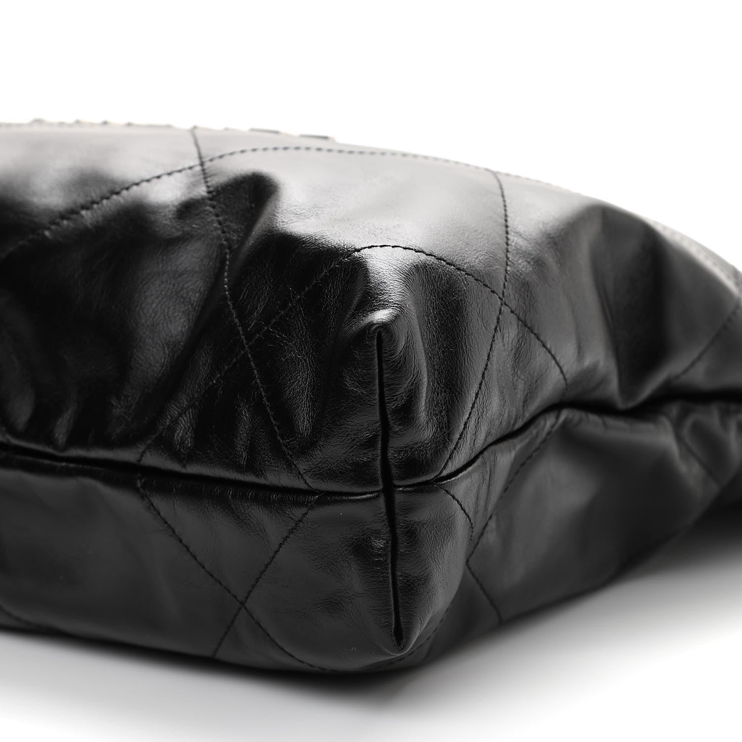 Chanel Shiny Calfskin Quilted Small Chanel 22 Black 10 of 11