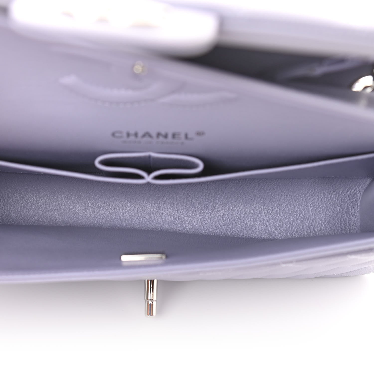 Chanel Caviar Quilted Medium Double Flap Light Purple 5 of 11