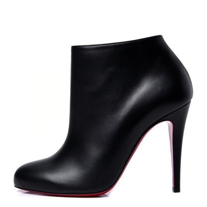 Christian Louboutin Calfskin Belle 100 Ankle Boots 38 Black 1 of 6
