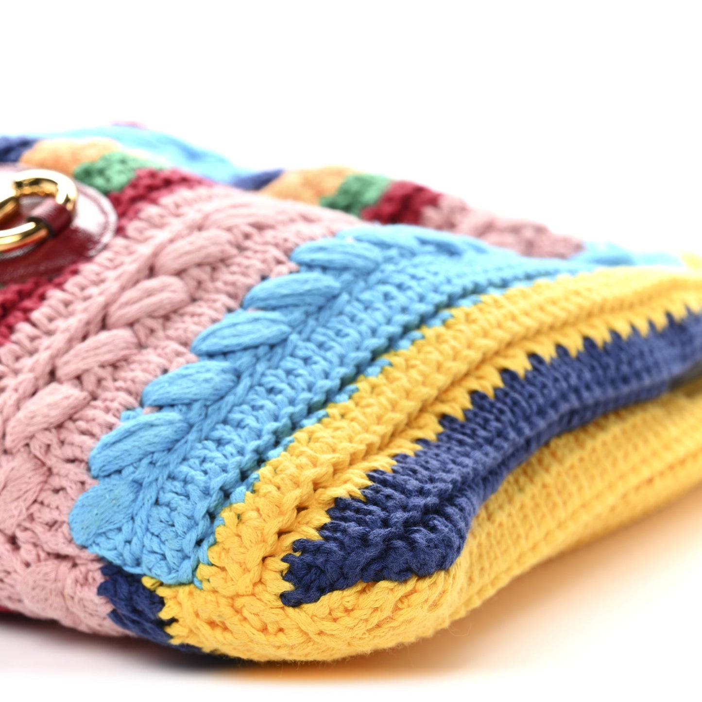 Cotton Crochet Horsebit 1955 Tote Multicolor