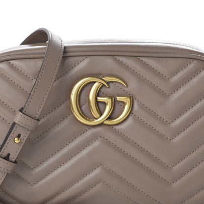Gucci Calfskin Matelasse Small GG Marmont Chain Shoulder Bag Porcelain Rose 10 of 11