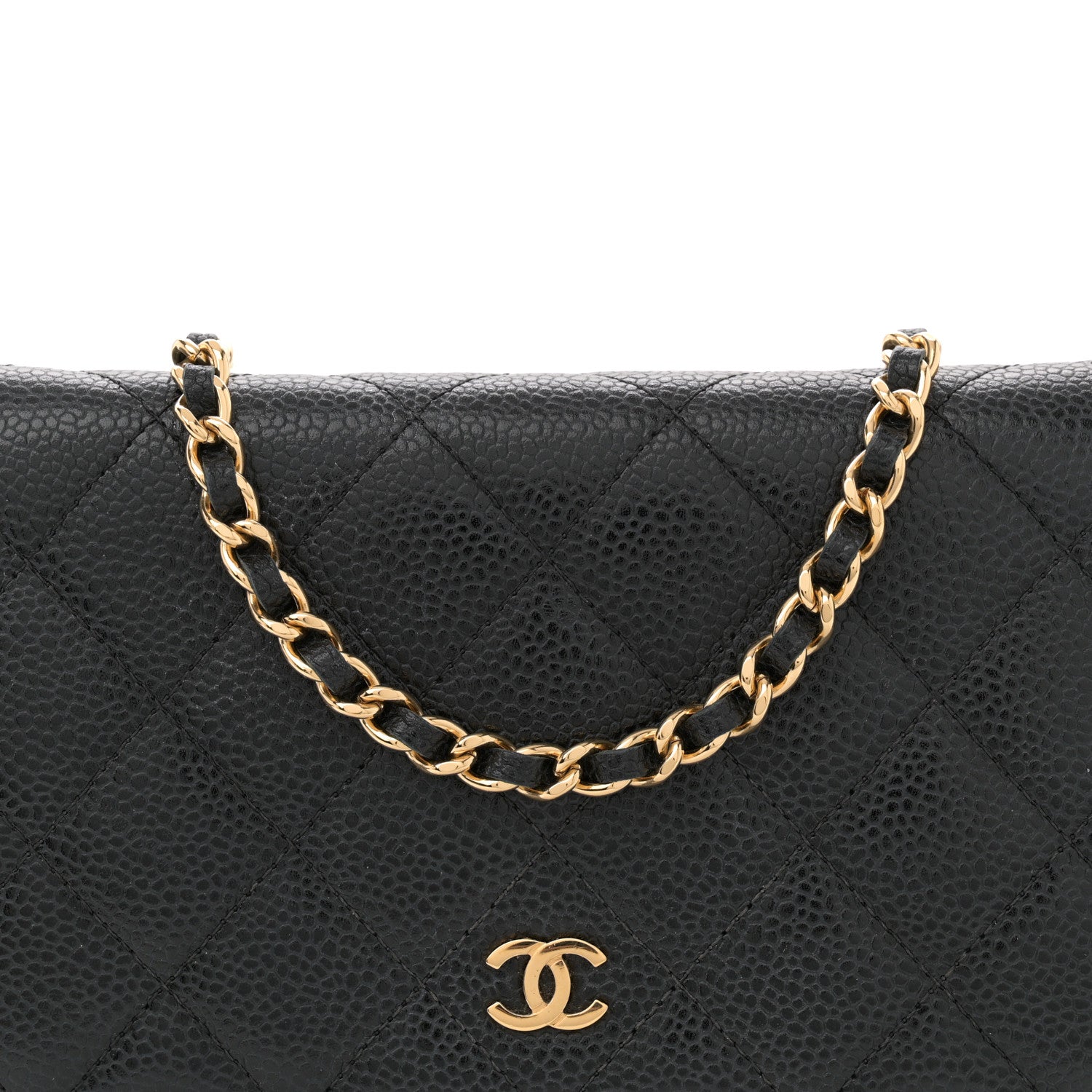 Chanel Caviar Quilted Wallet on Chain WOC Black 8 of 15