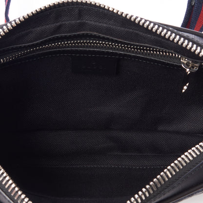 Gucci Soft GG Supreme Monogram Web Belt Bag Black Grey 7 of 9