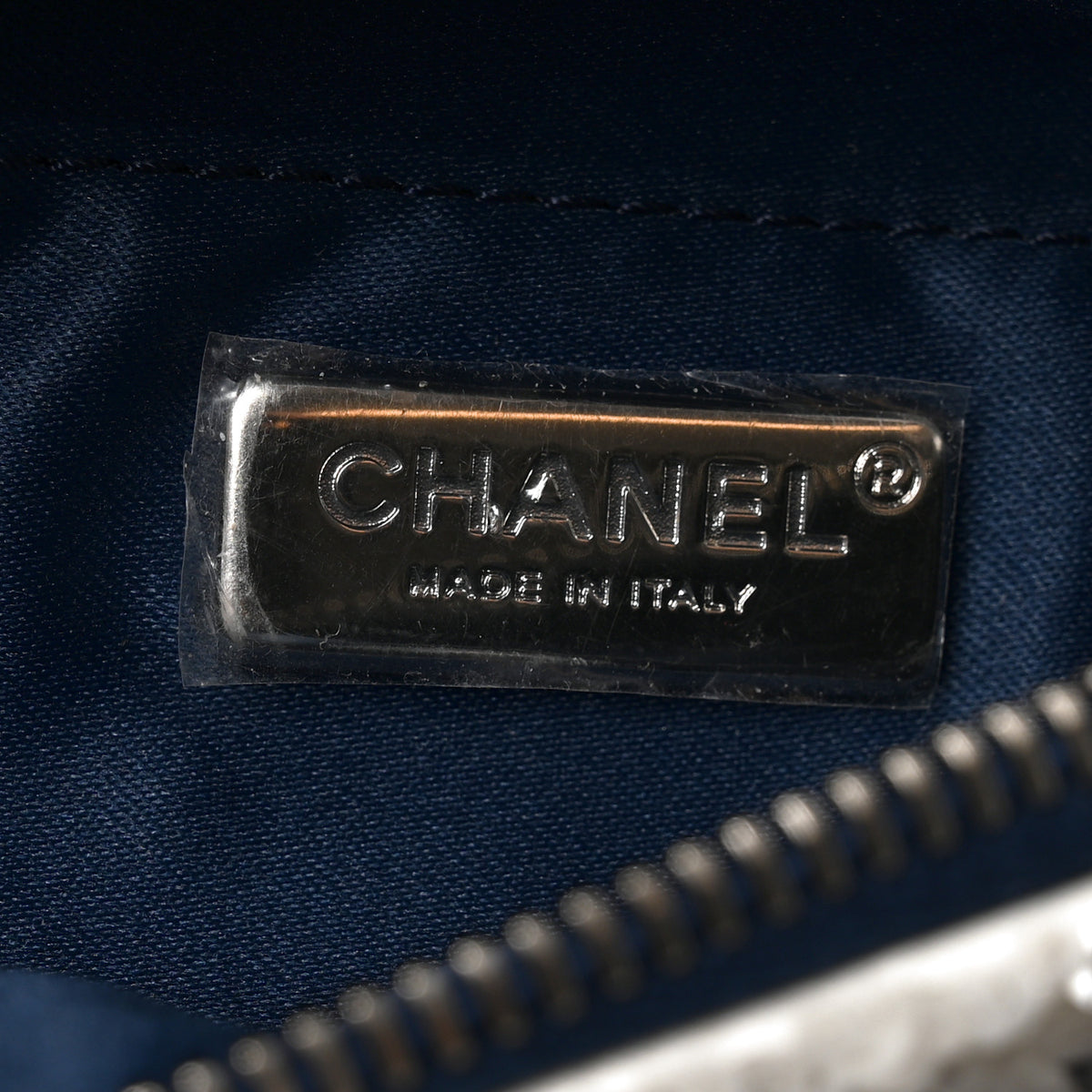 Chanel Sequin Calfskin Sparkling City Waist Bag Fanny Pack Blue White 5 of 9