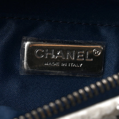 Chanel Sequin Calfskin Sparkling City Waist Bag Fanny Pack Blue White 5 of 9