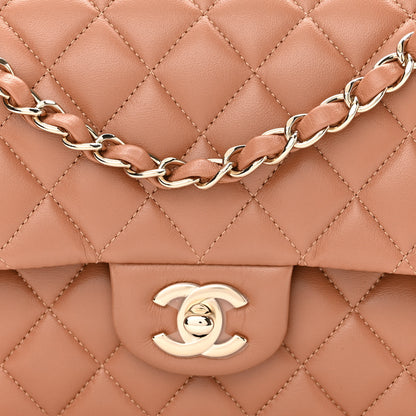 Chanel Lambskin Quilted Medium Double Flap Brown 8 of 11