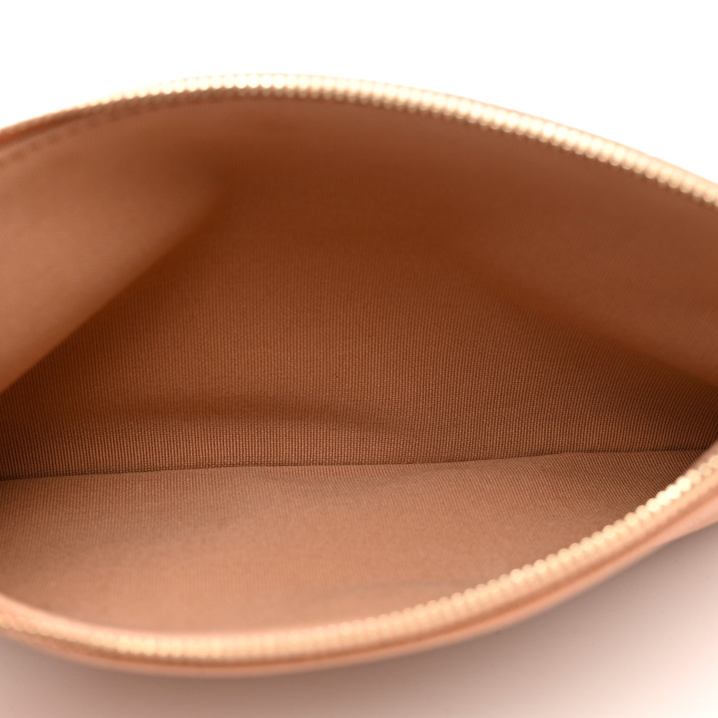 Caviar CC Wrist Pouch Beige