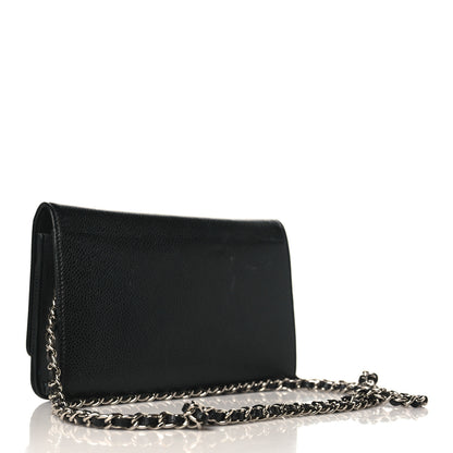 Chanel Caviar Timeless CC Wallet On Chain WOC Black 3 of 14