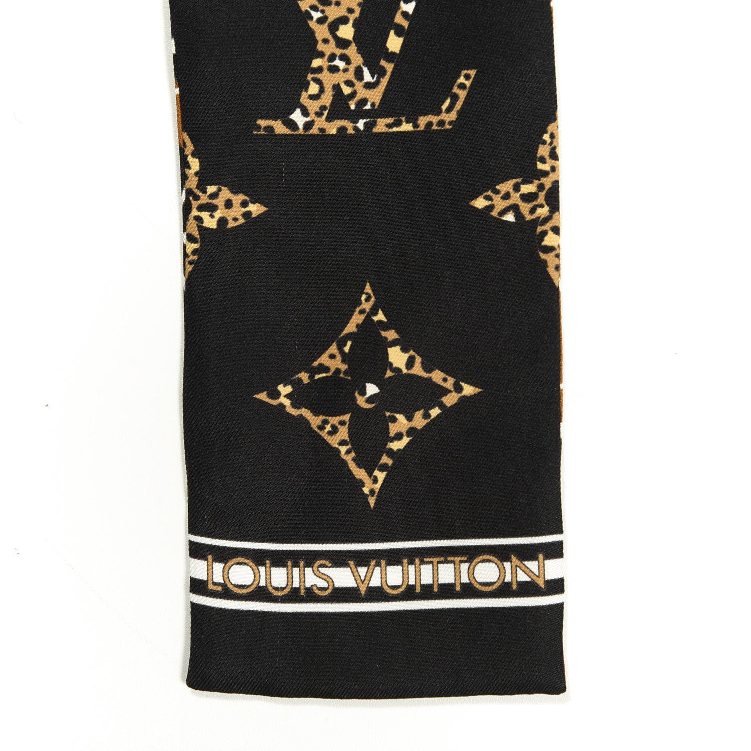 Louis Vuitton Silk Monogram Giant Jungle Bandeau Black 2 of 2