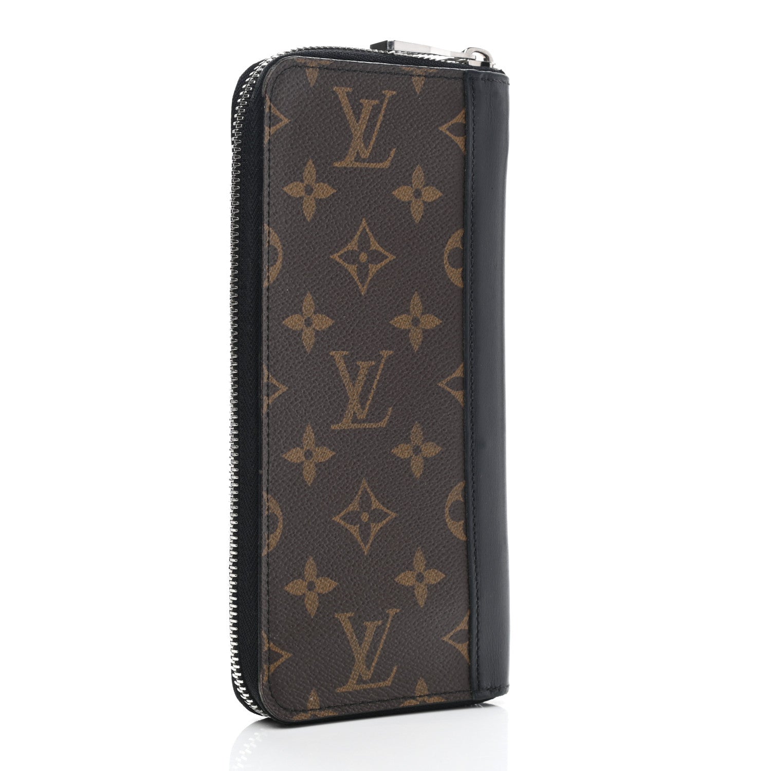 Louis Vuitton Monogram Macassar Vertical Zippy Wallet 3 of 10