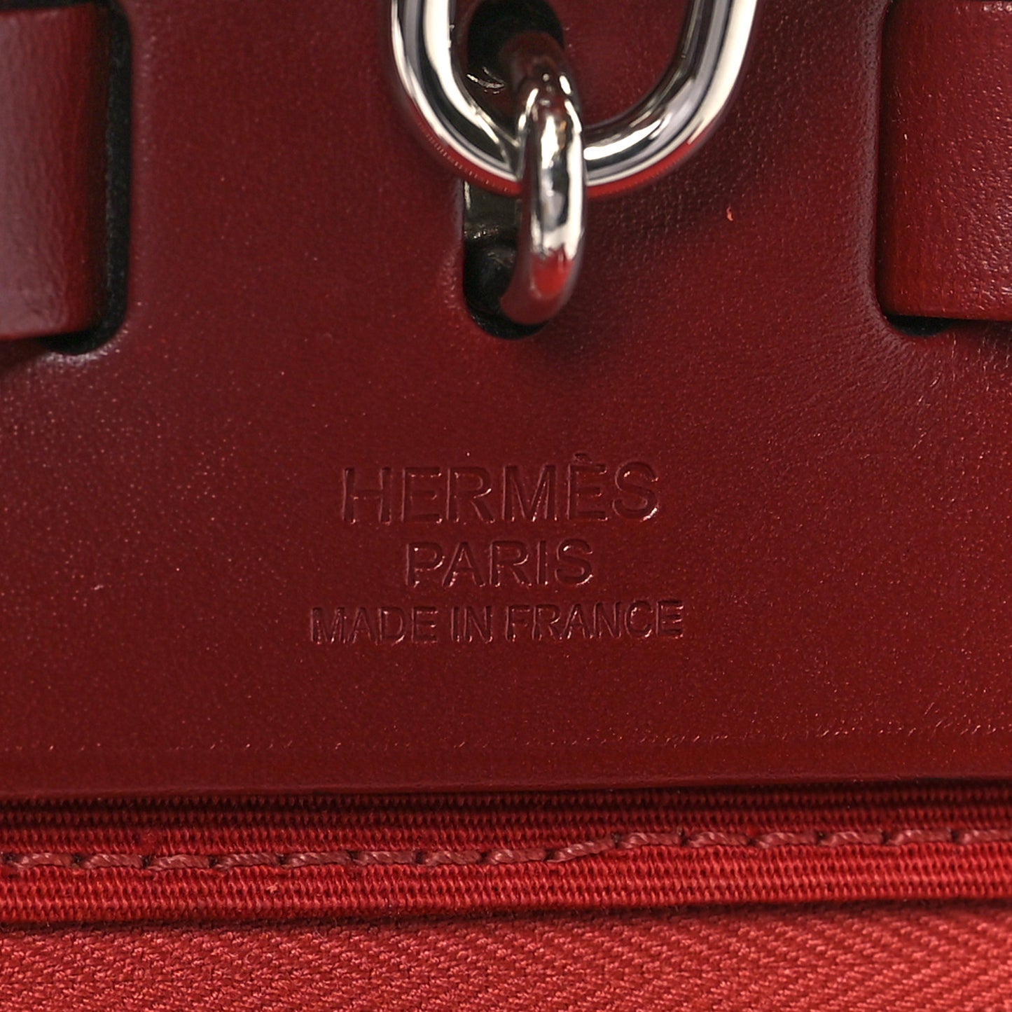 Military Toile Vache Hunter Herbag Zip 31 PM Rouge Grenat