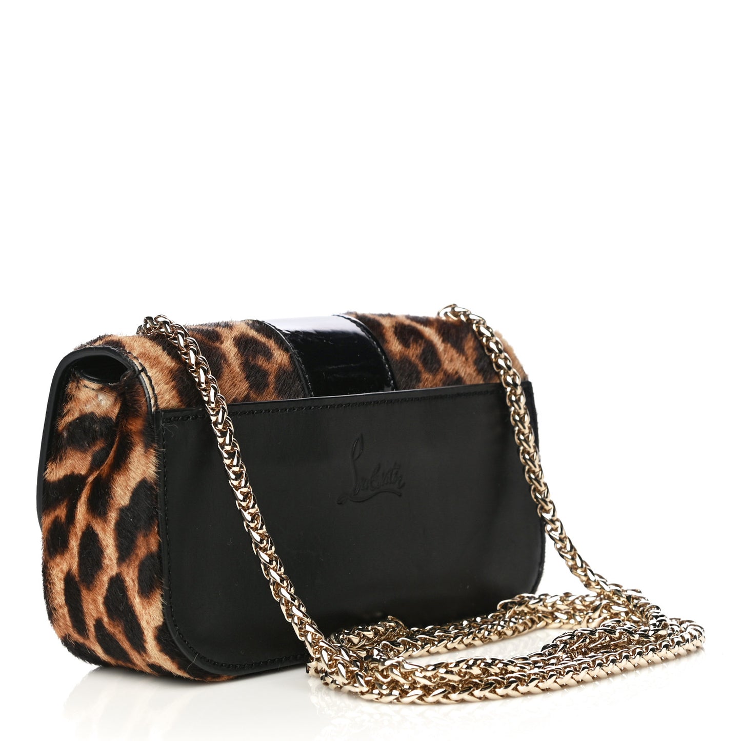 Calf Hair Leopard Print Mini Sweety Charity Crossbody Bag
