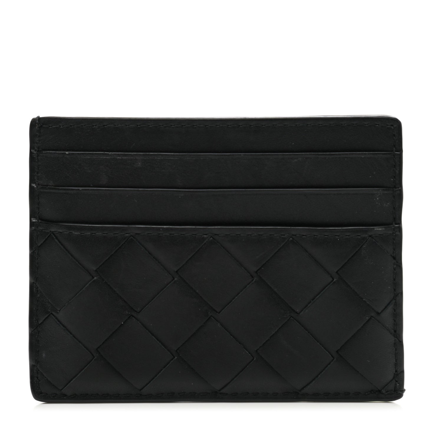 Intrecciato Card Holder Black