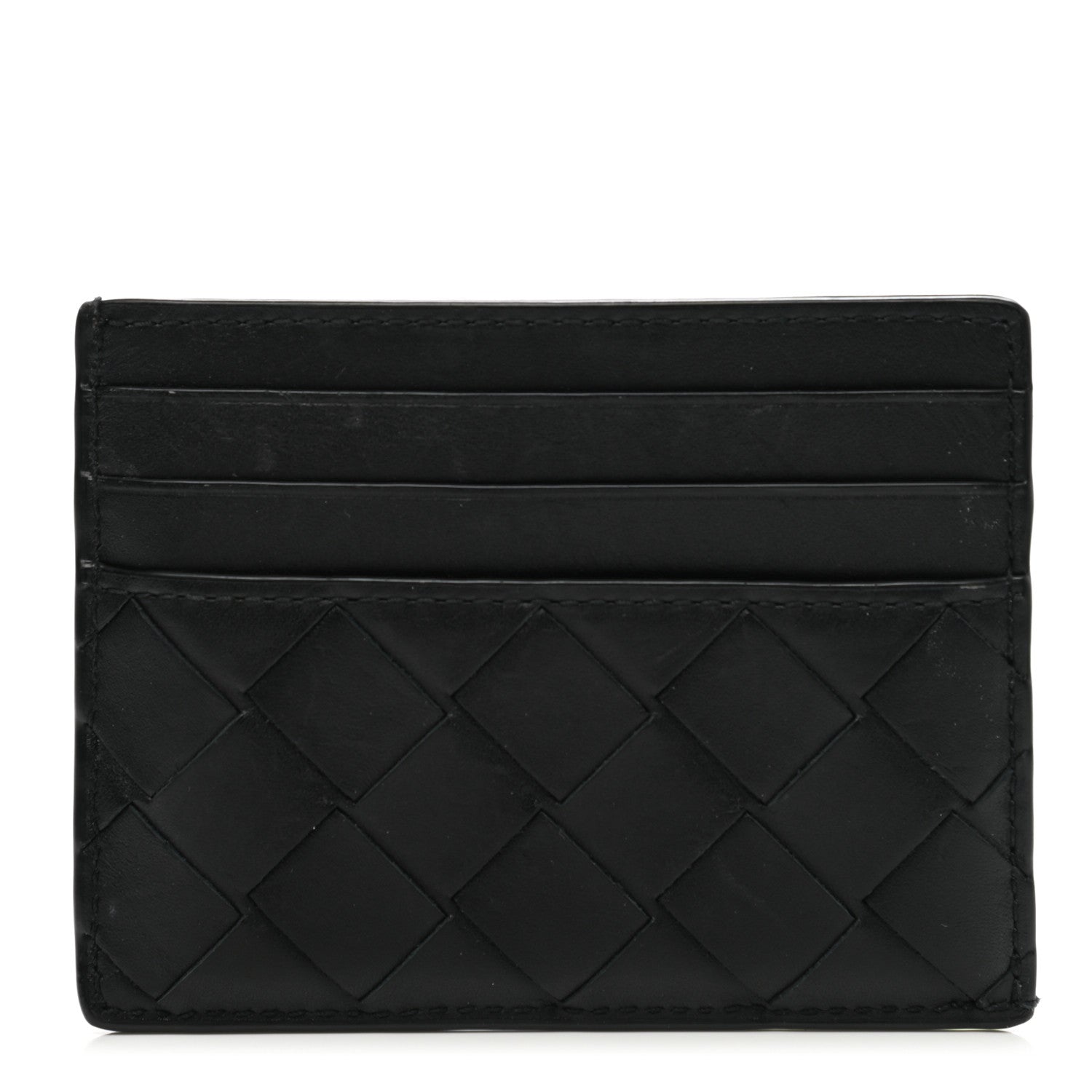 Bottega Veneta Intrecciato Card Holder Black 1 of 9