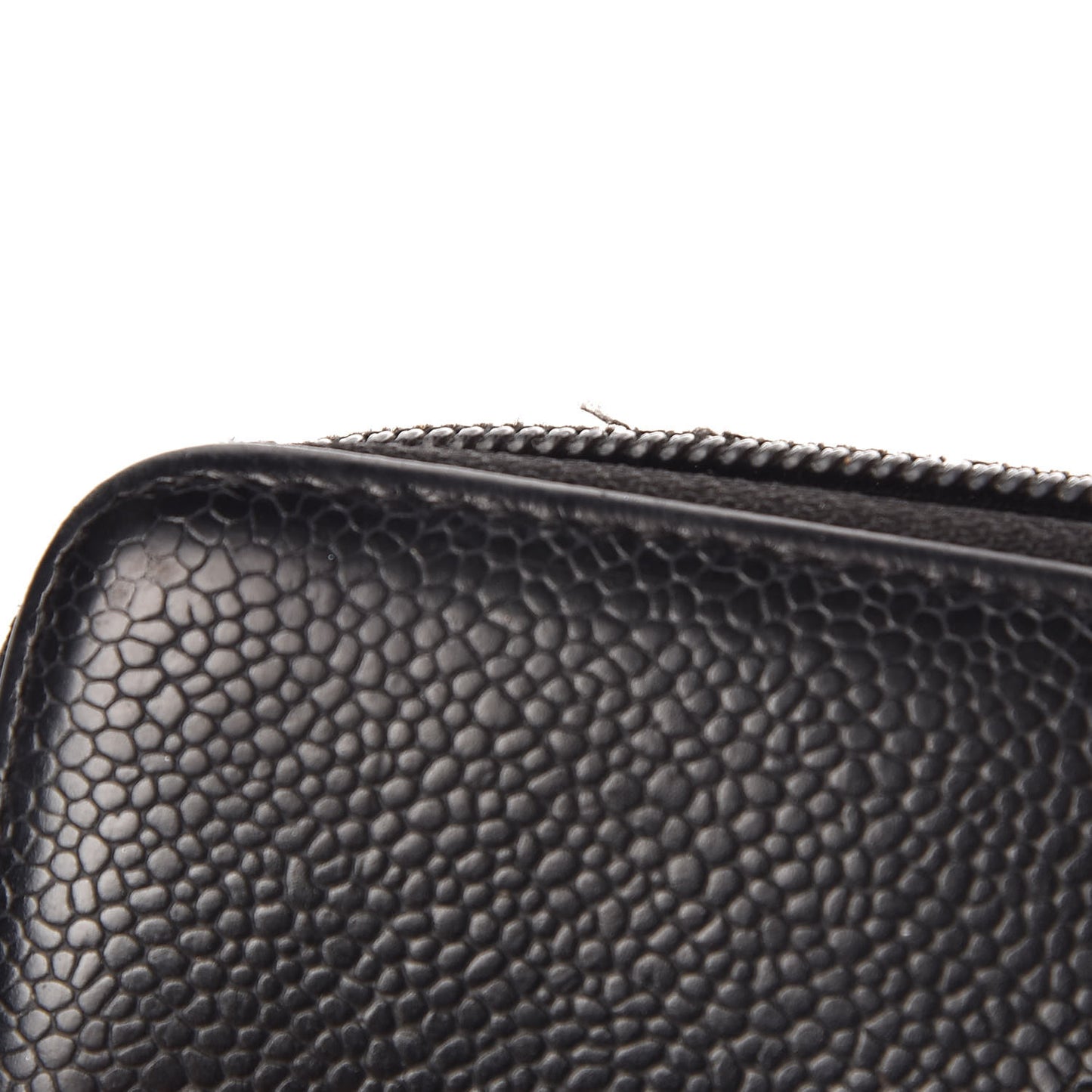 Caviar Timeless CC Zip Around Wallet Black