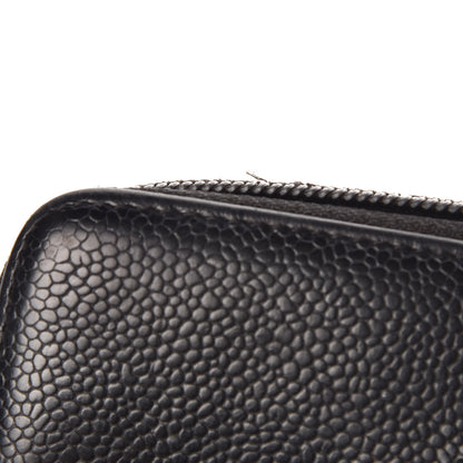 Chanel Caviar Timeless CC Zip Around Wallet Black 10 of 16