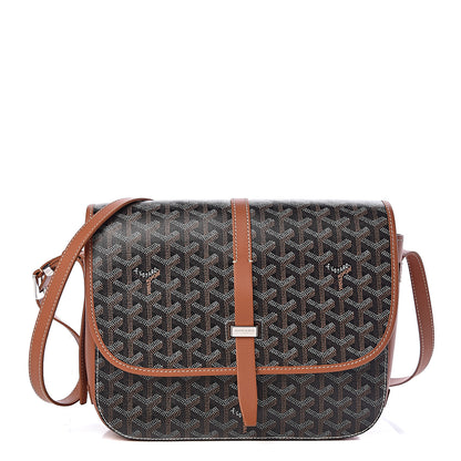 Goyard Goyardine Belvedere II MM Messenger Bag Black Gold 1 of 9