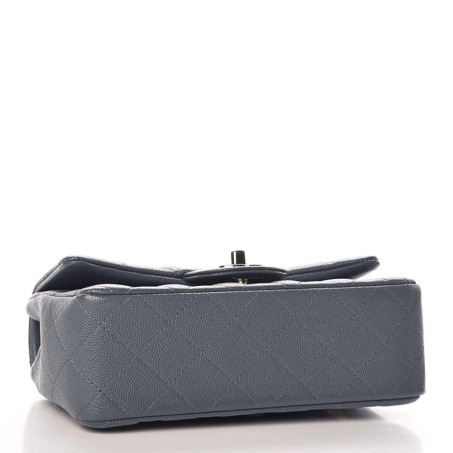 Chanel Caviar Quilted Mini Rectangular Flap Dark Grey 4 of 7