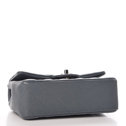 Chanel Caviar Quilted Mini Rectangular Flap Dark Grey 4 of 7