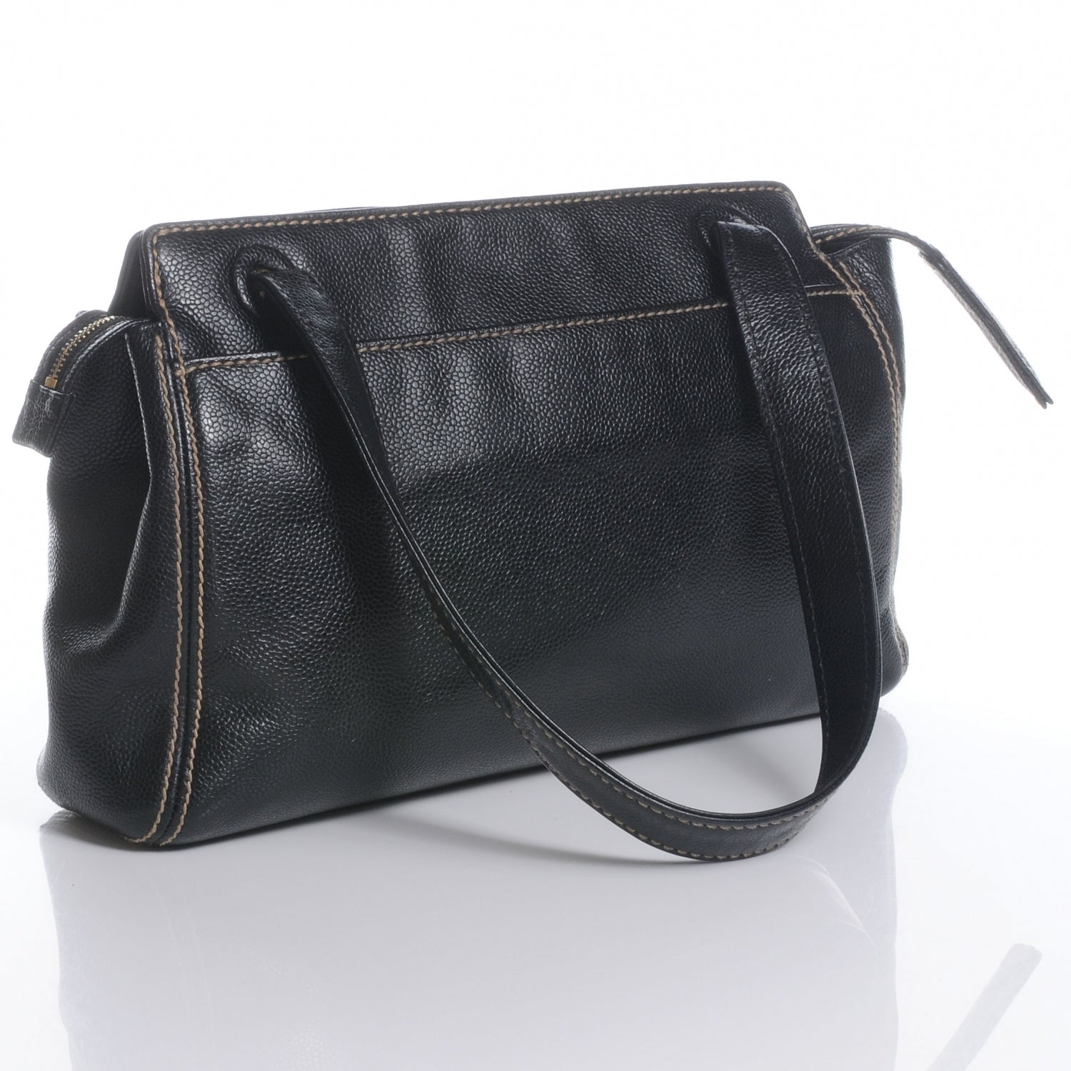 Chanel Caviar CC Shoulder Bag Black 3 of 7