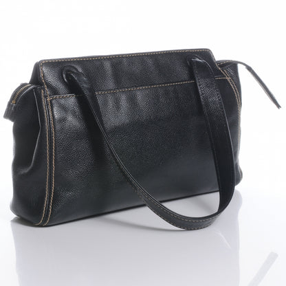 Chanel Caviar CC Shoulder Bag Black 3 of 7
