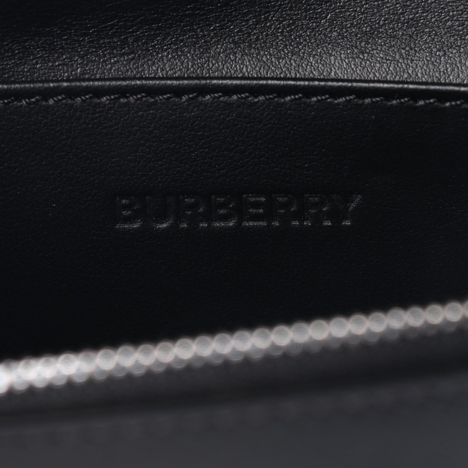 Burberry Calfskin Graphic Printed Oscar Crossbody Bag Black 6 of 9