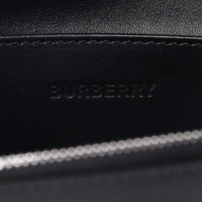 Burberry Calfskin Graphic Printed Oscar Crossbody Bag Black 6 of 9
