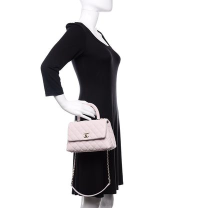 Chanel Caviar Quilted Mini Coco Handle Flap Lilas Lilac 3 of 11