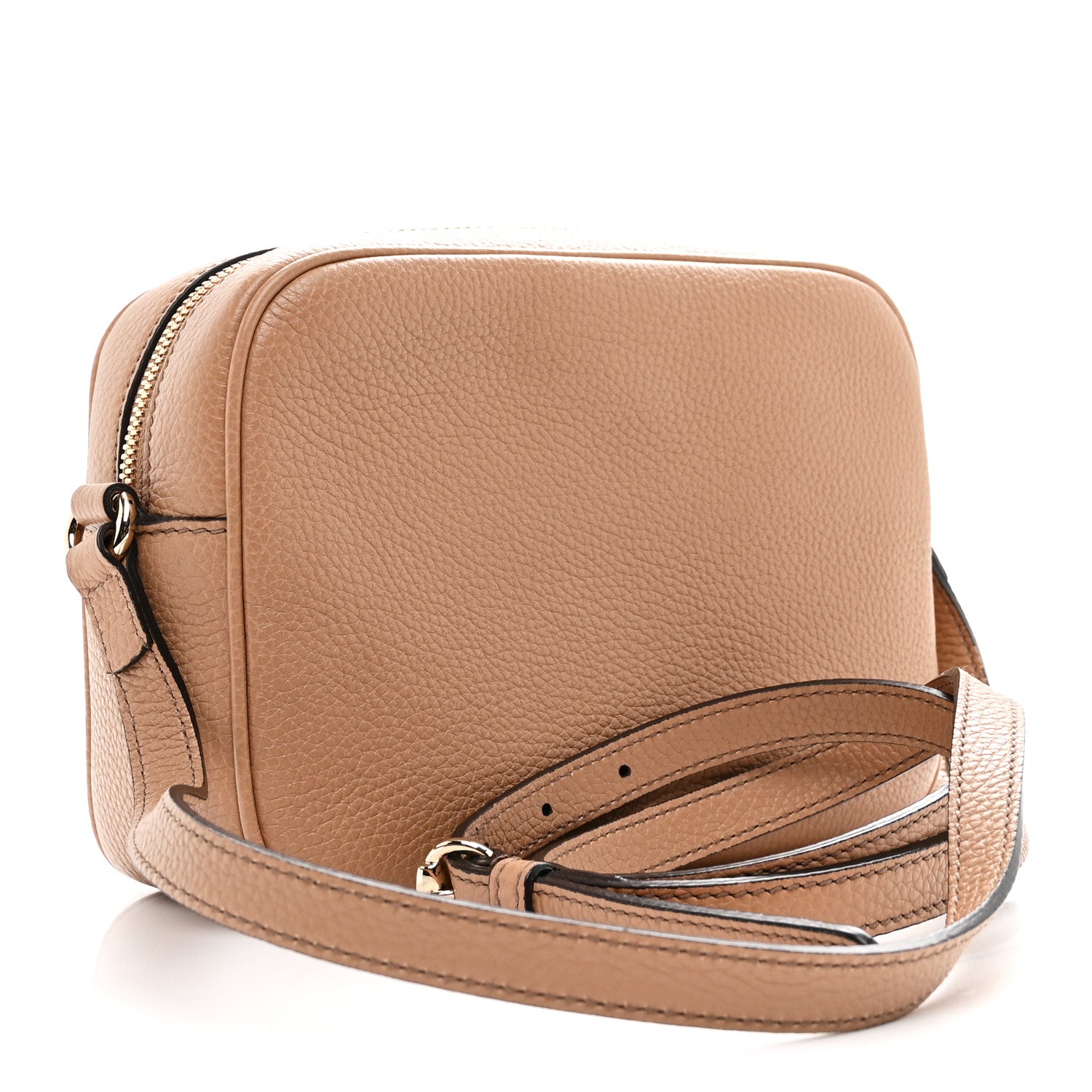 Gucci Pebbled Calfskin Small Soho Disco Bag Camelia 3 of 10