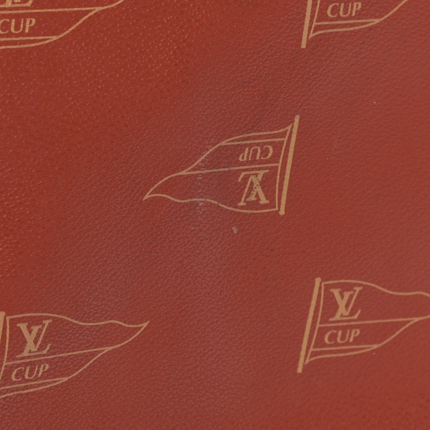 Louis Vuitton Coated Canvas Americas Cup Garment Bag Red 12 of 14