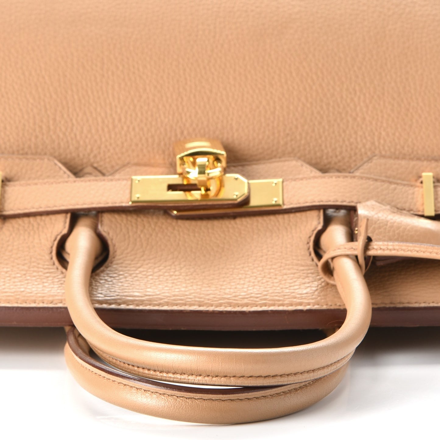 Taurillon Clemence Birkin 30 Camel Tabac