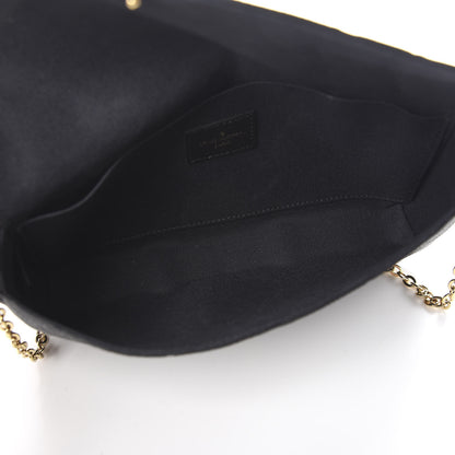 Louis Vuitton Empreinte Pochette Felicie Chain Wallet Black 5 of 11