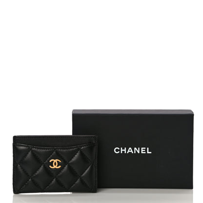 Chanel Lambskin Quilted Card Holder Black 11 of 11