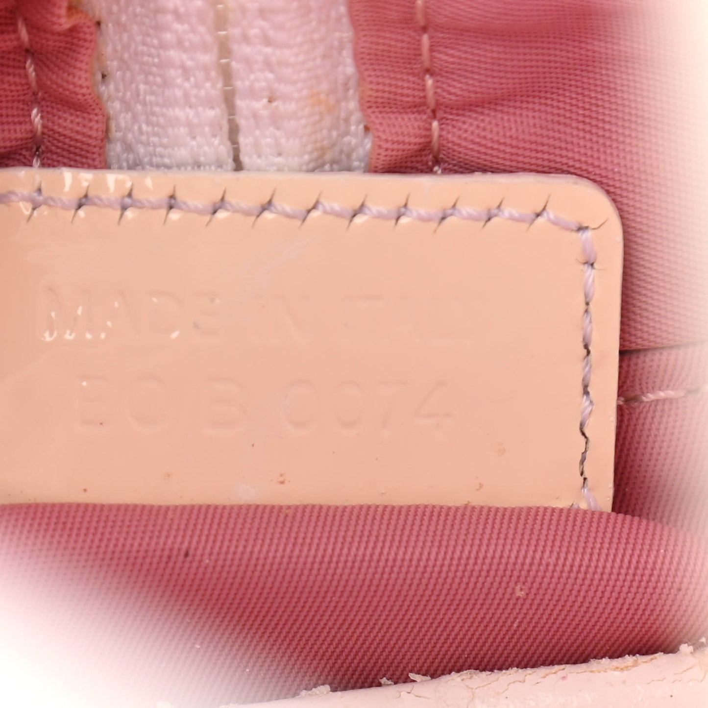 Monogram PVC Bowler Pink
