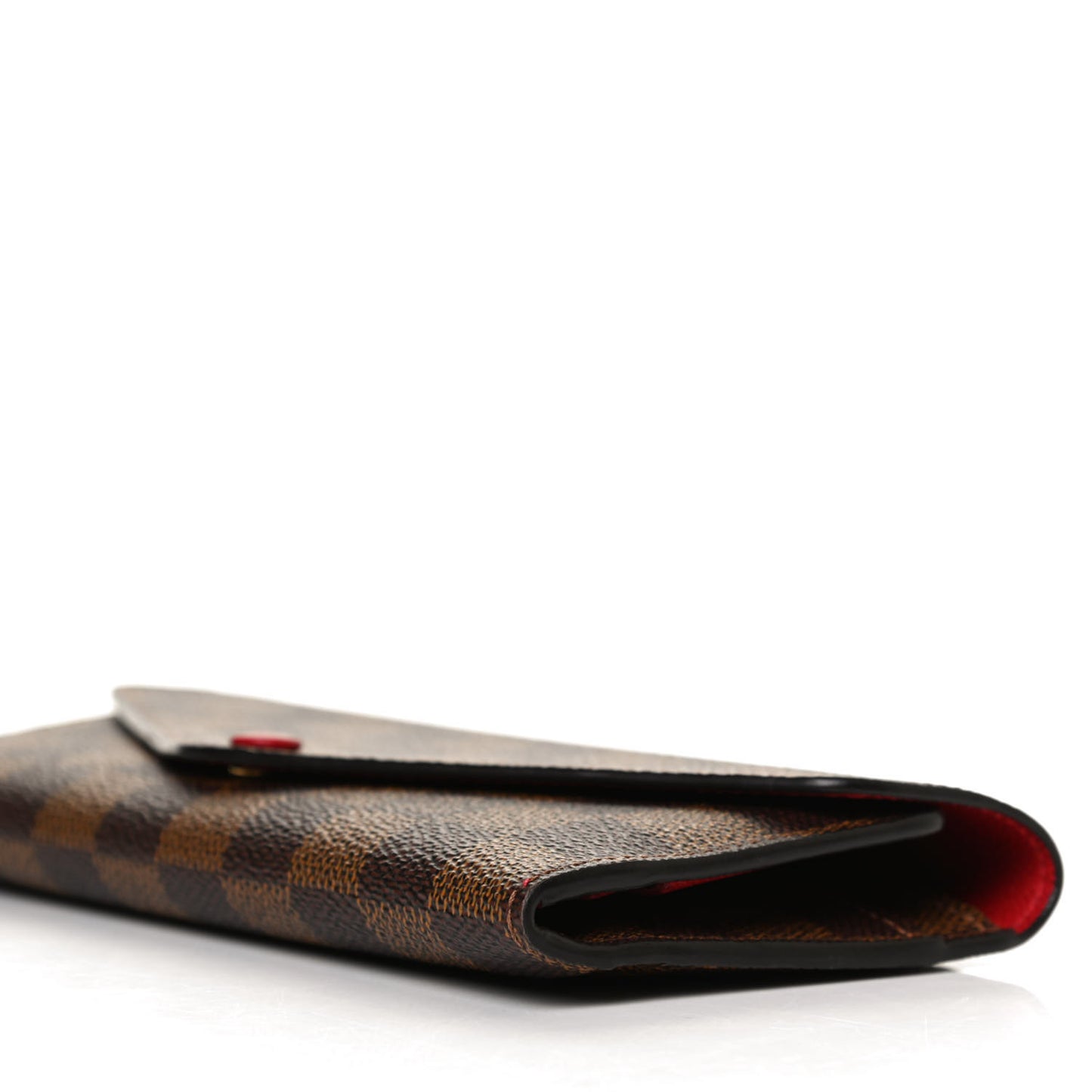 Damier Ebene Josephine Wallet Red