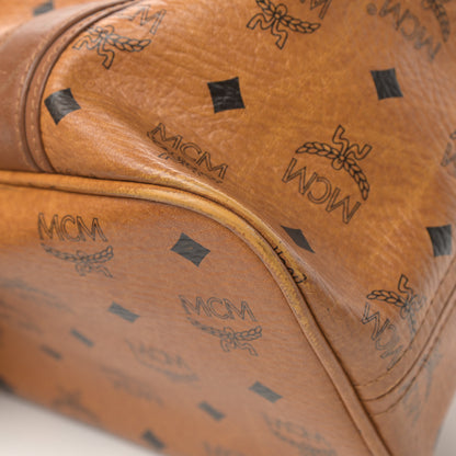MCM Visetos Shopping Tote Cognac 10 of 18