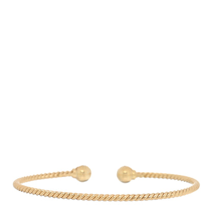 David Yurman 18K Yellow Gold Diamond 2.3mm Solari Cablespira Bracelet 2 of 3