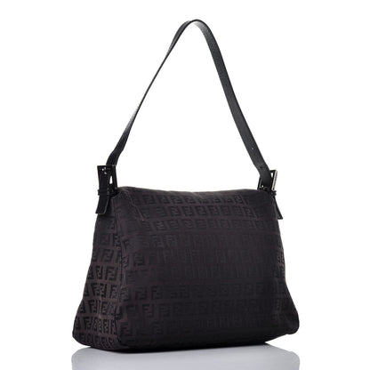 Fendi Zucchino Vitello Mama Baguette Black Moro 3 of 8