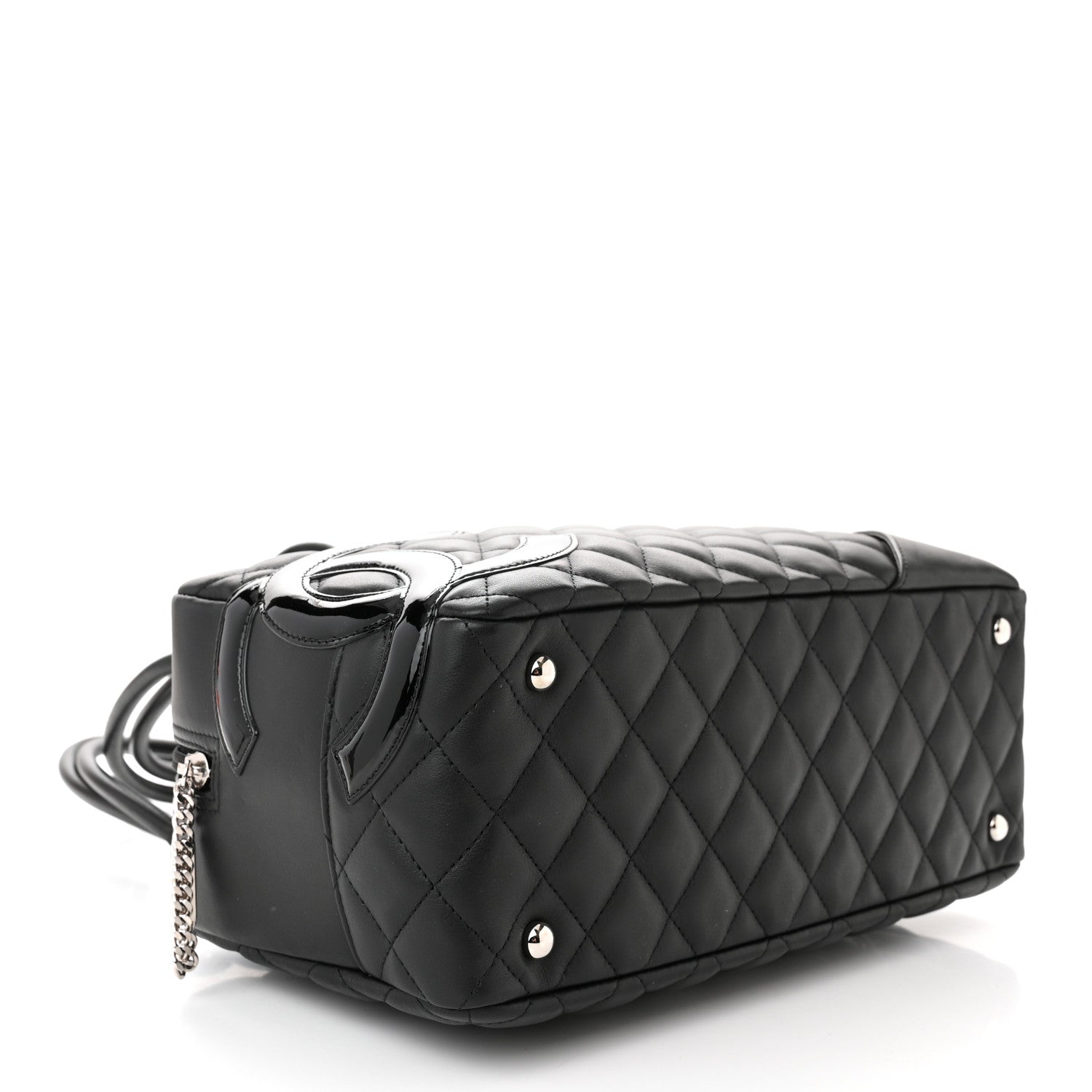 Chanel Calfskin Quilted Large Cambon Bowler Black 4 of 10
