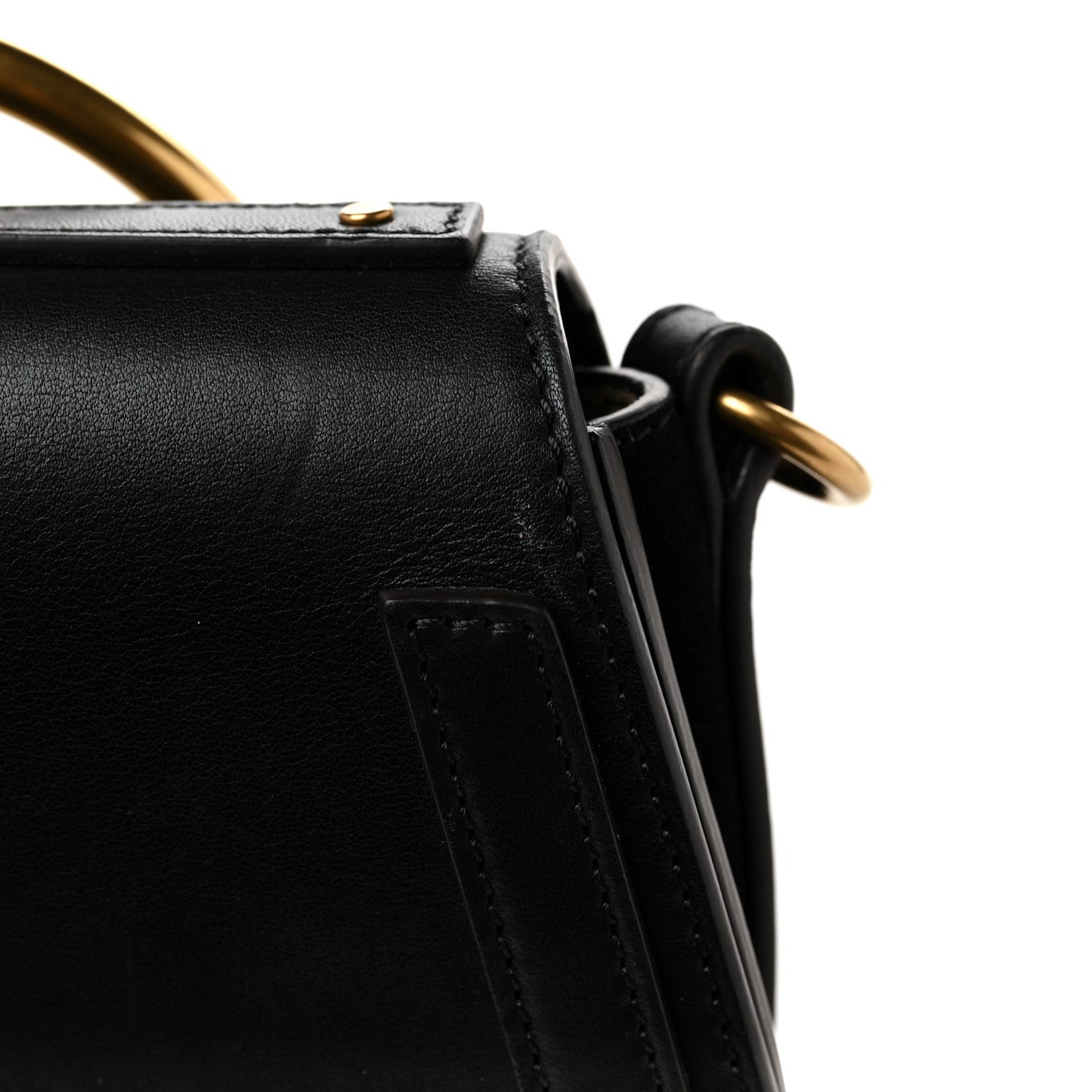 Calfskin Small Nile Bracelet Bag Black