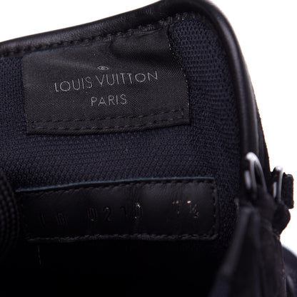 Louis Vuitton Suede Uniform Sneakers 7.5 Black 10 of 10
