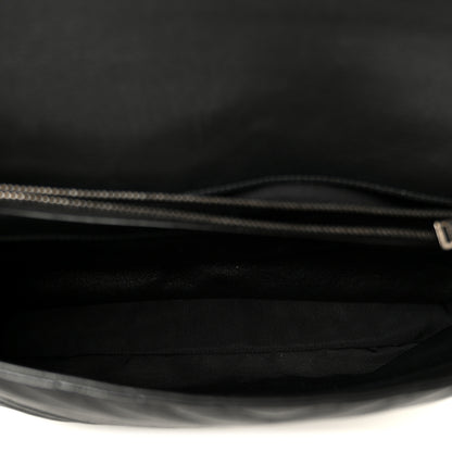 Saint Laurent Sheepskin Matelasse Chevron Monogram Large College Satchel Black 5 of 12
