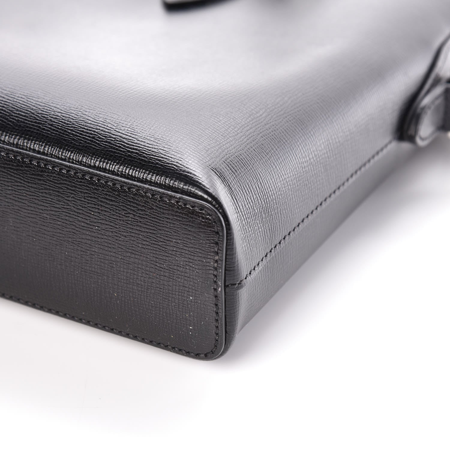 Burberry Textured Calfskin Barrow Briefcase Black 6 of 8