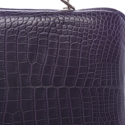 Hermes Matte Alligator Petit H Laptop Case Amethyst 9 of 10