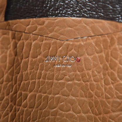Jimmy Choo Grained Lambskin Studded Lockett Shopper Tote Tan 7 of 16