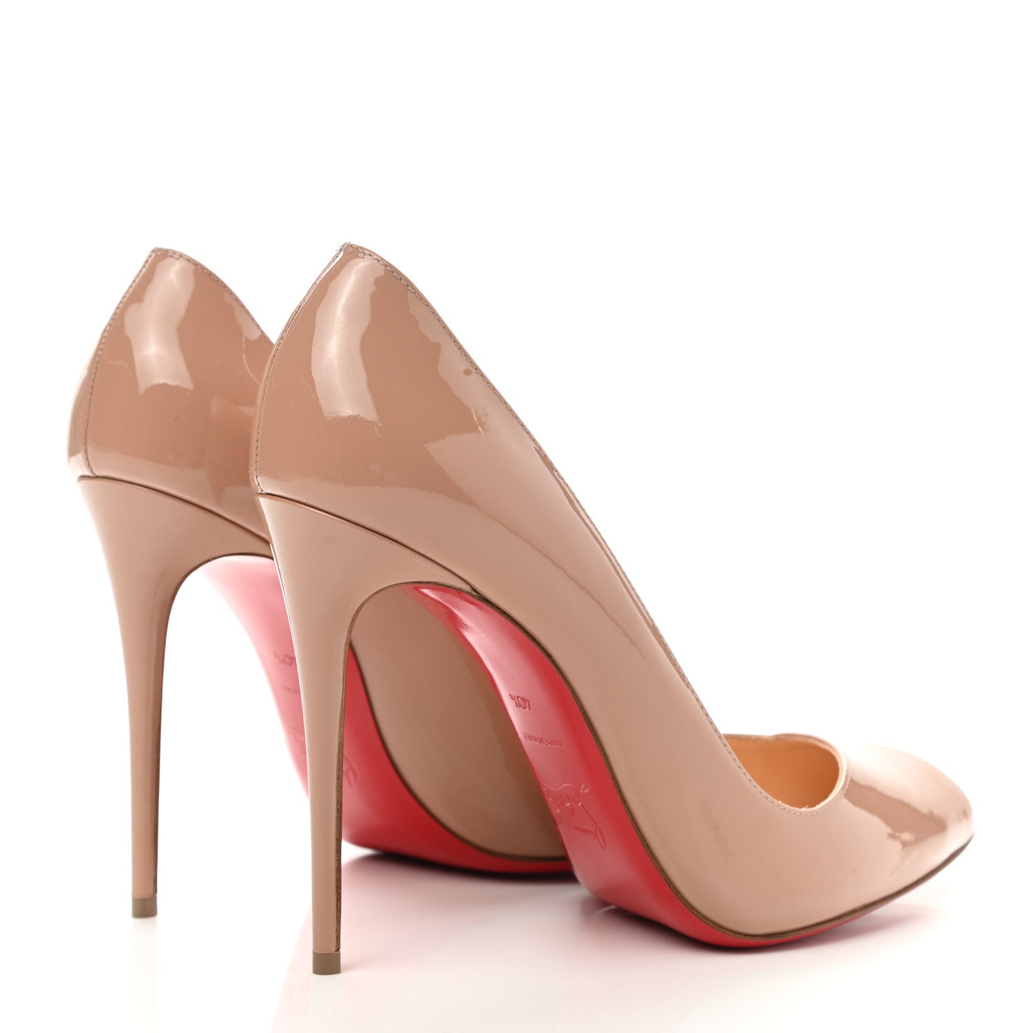 Christian Louboutin Patent Corneille 100 Pumps 40.5 Nude 4 of 9
