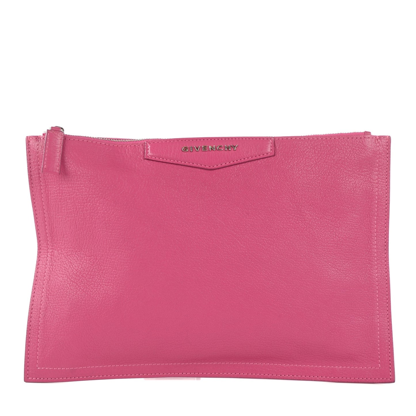 Sugar Goatskin Medium Antigona Pouch Fushia
